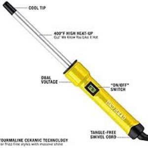 BEDHEAD 1/2 inch curling wand- yellow